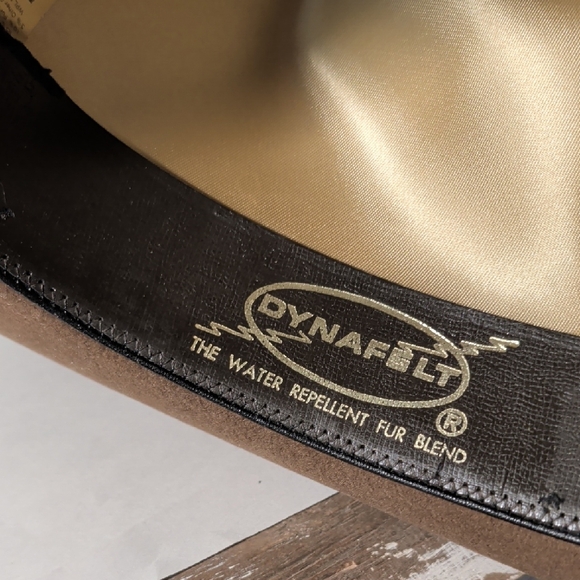 Men's Vintage Tan Trail Ridge Western Cowboy Hat - Picture 8 of 8